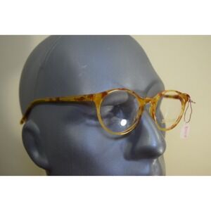 NOS Ben Silver x Jean Lafont Eyeglasses PANTHEON Yellow Tortoise Round 46 17 145
